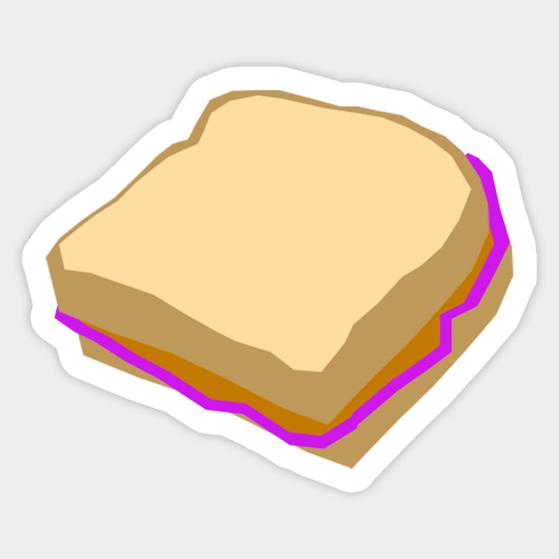 peanut butter and jelly sandwich Sticker by The Sandwich Shop